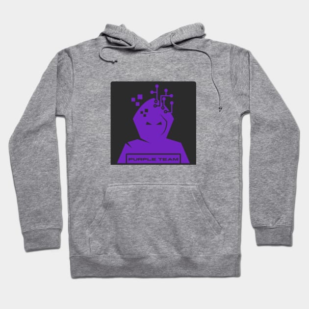 Cyber Security CTF Gamification Purple Team Badge Hoodie by FSEstyle